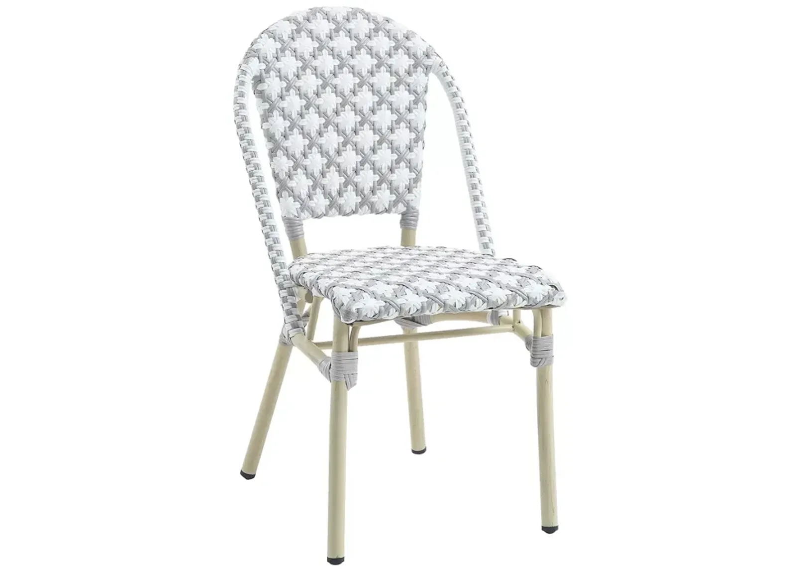 Furniture of America Quade Faux Rattan Outdoor Dining Chairs, Set of 2