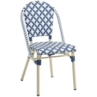 Sparrow & Wren Quade Faux Rattan Outdoor Dining Chairs, Set of 2