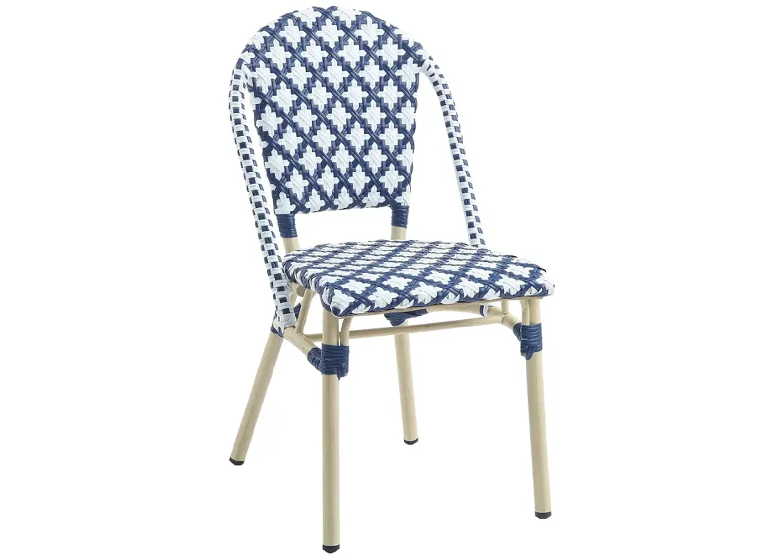 Furniture of America Quade Faux Rattan Outdoor Dining Chairs, Set of 2