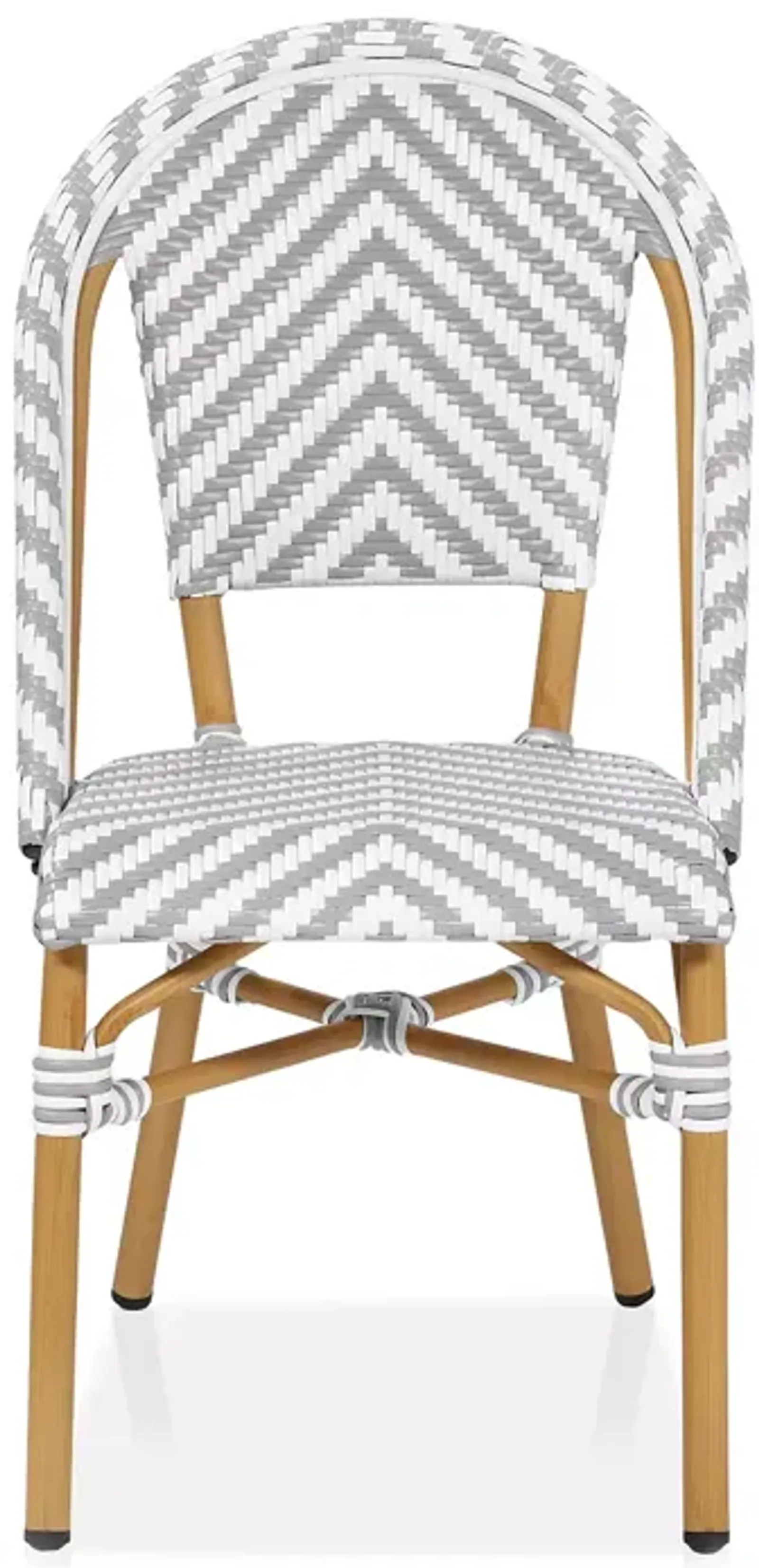 Furniture of America Tempata Faux Rattan Outdoor Dining Chairs, Set of 4