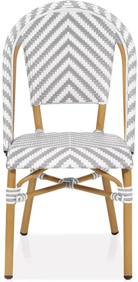 Sparrow & Wren Tempata Faux Rattan Outdoor Dining Chairs, Set of 4