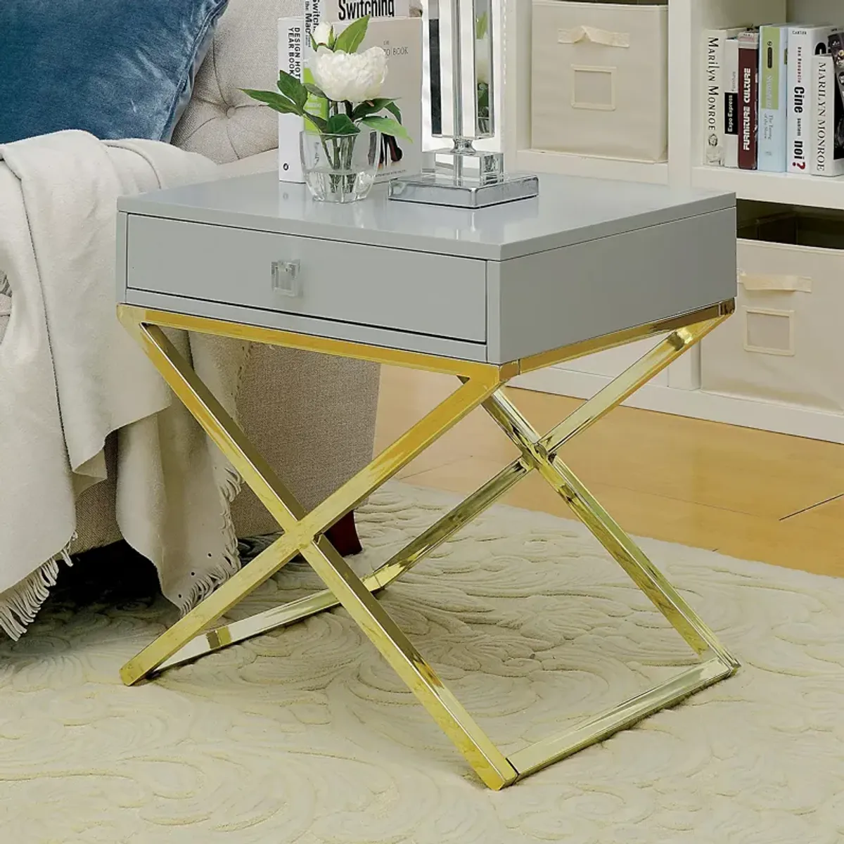 FURNITURE OF AMERICA Chester 1 Drawer End Table