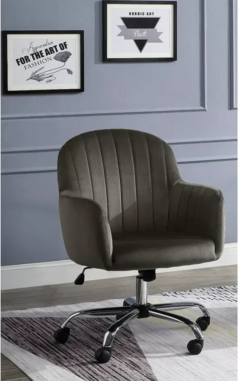 FURNITURE OF AMERICA Granville Brown Height Adjustable Office Chair