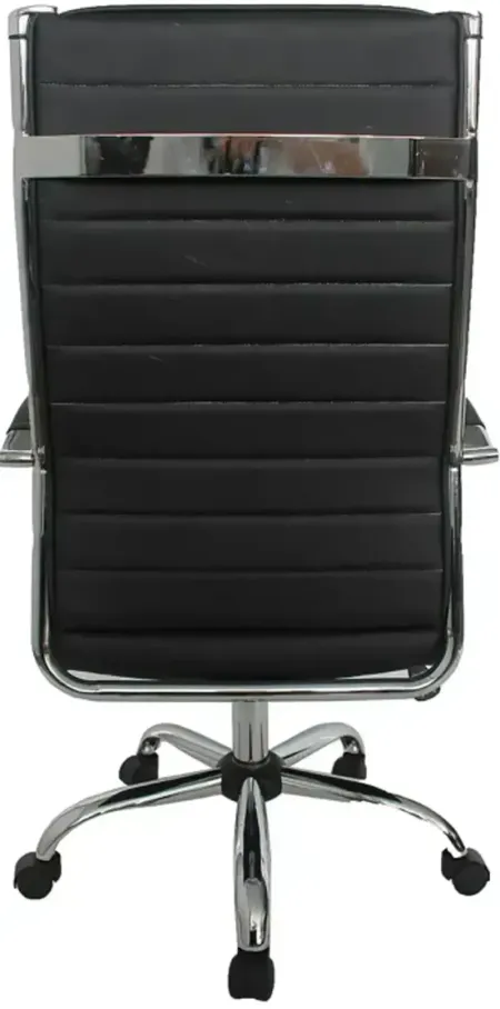 FURNITURE OF AMERICA Tioga Black High Back Height Adjustable Office Chair