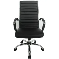 FURNITURE OF AMERICA Tioga Black High Back Height Adjustable Office Chair