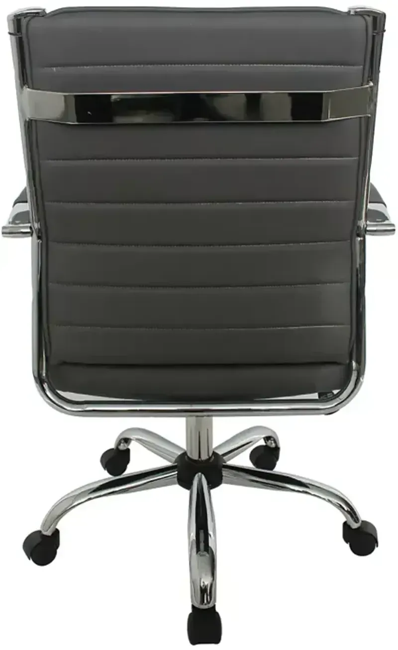 FURNITURE OF AMERICA Tioga Gray Height Adjustable Office Chair