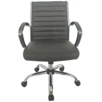 FURNITURE OF AMERICA Tioga Gray Height Adjustable Office Chair