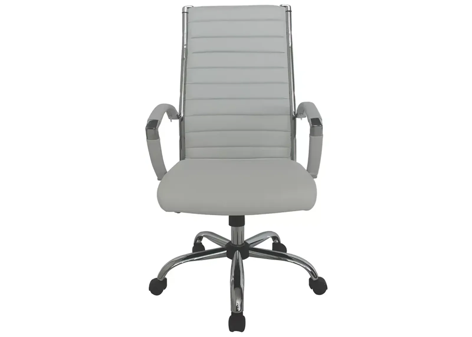 Furniture of America Tioga White High Back Height Adjustable Office Chair