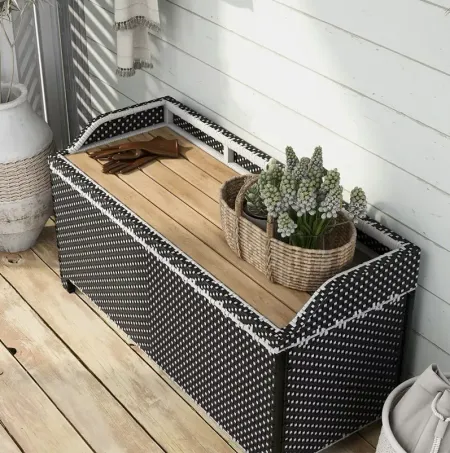 FURNITURE OF AMERICA Tomkins Outdoor Storage Bench
