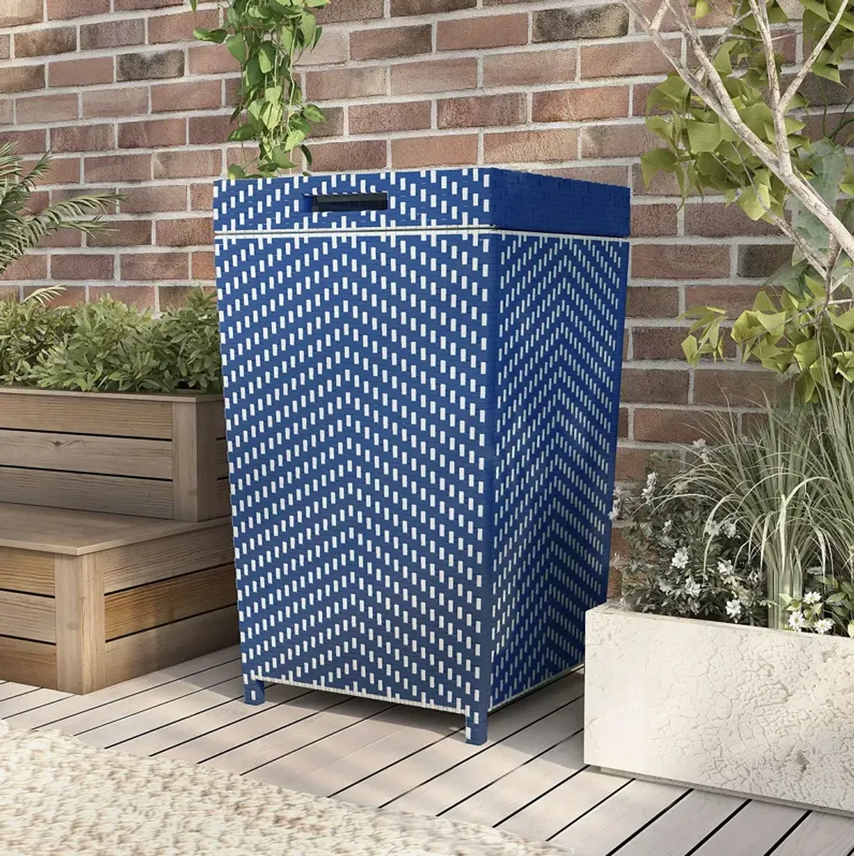 FURNITURE OF AMERICA Tully Outdoor Trash Can