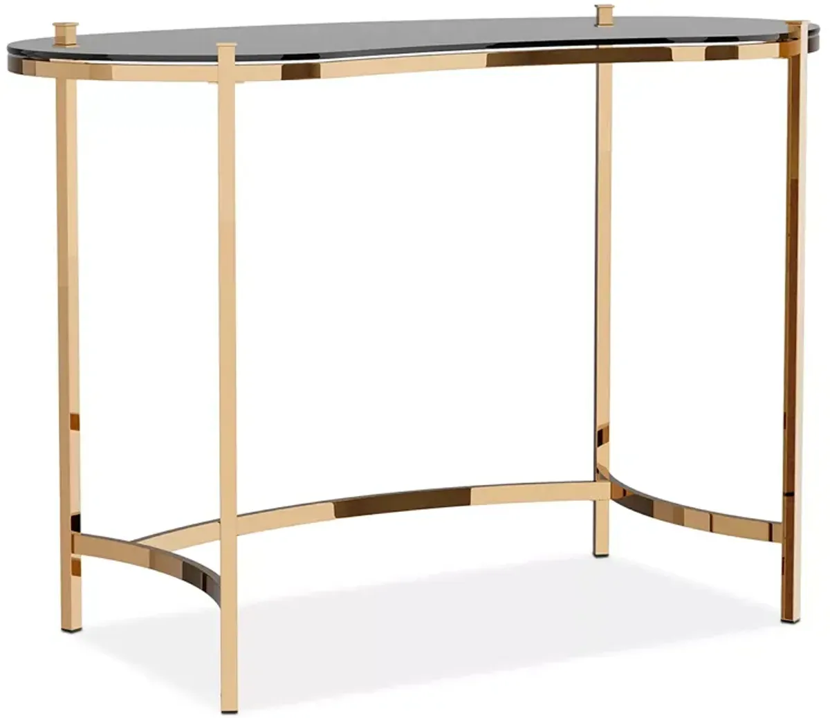 FURNITURE OF AMERICA Greig Black and Gold Writing Desk