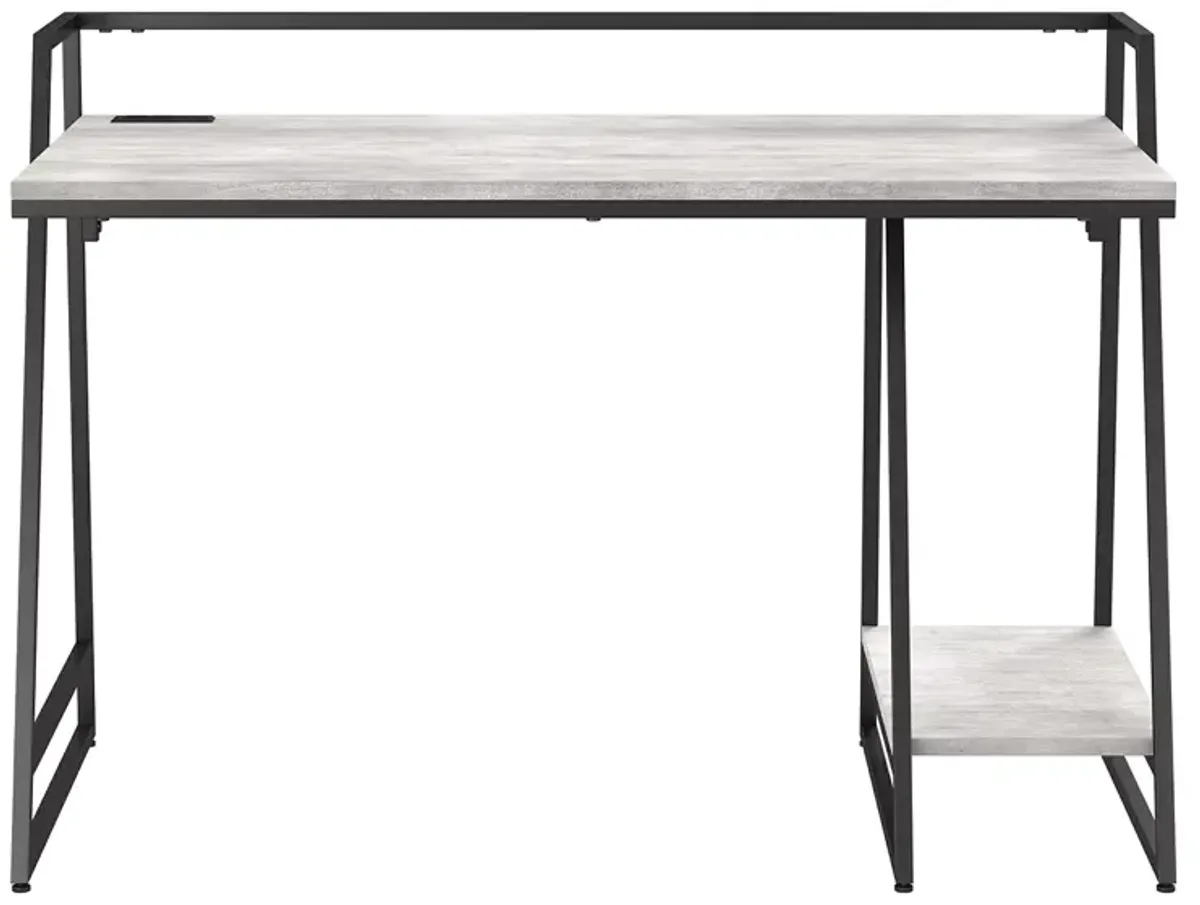 Furniture of America Stark Computer Desk with USB Ports