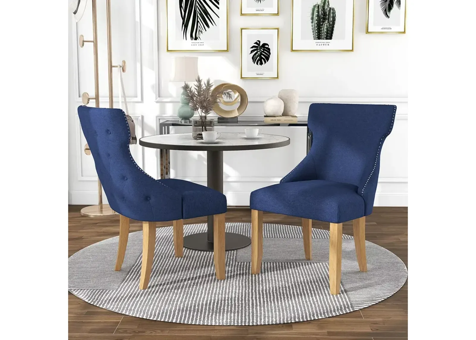 Sparrow & Wren Rietta Wingback Dining Chairs, Set of 2