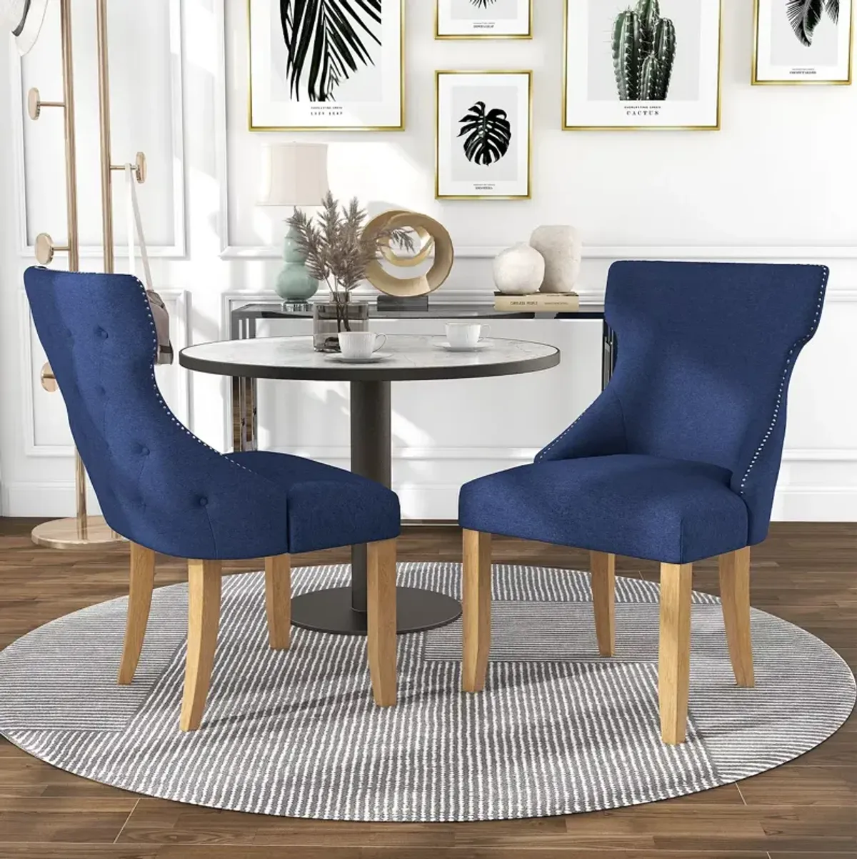 Sparrow & Wren Rietta Wingback Dining Chairs, Set of 2