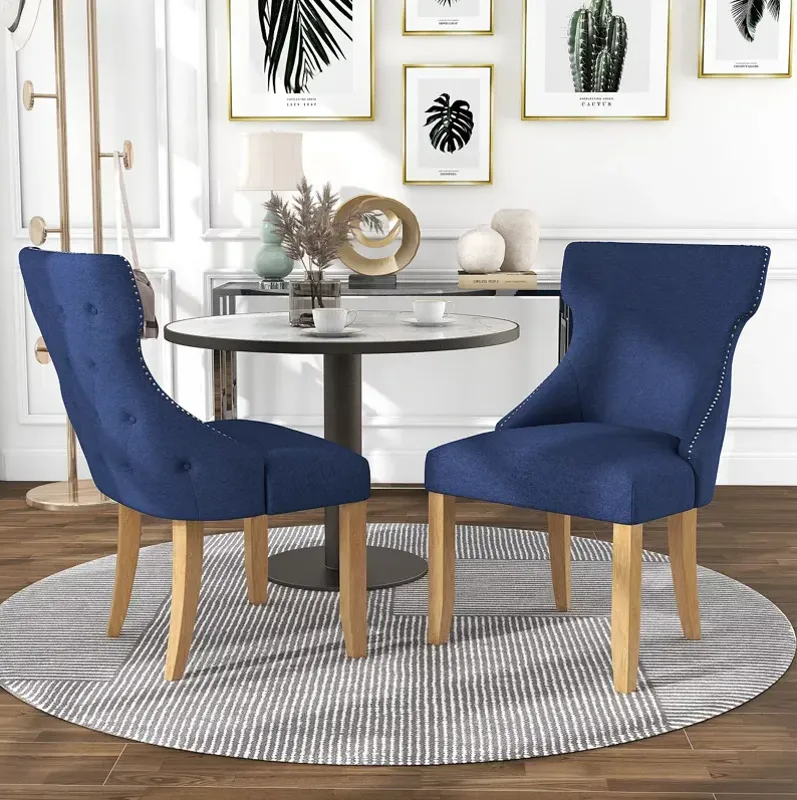 Sparrow & Wren Rietta Wingback Dining Chairs, Set of 2