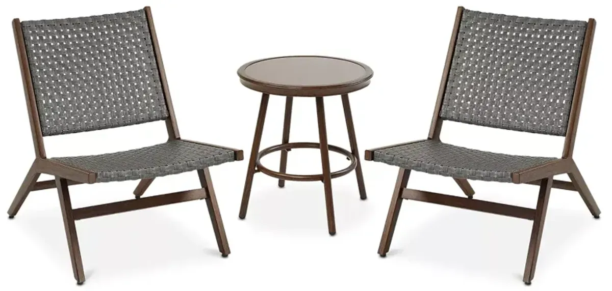 Sparrow & Wren Morrow 3 Piece Chair and Table Set