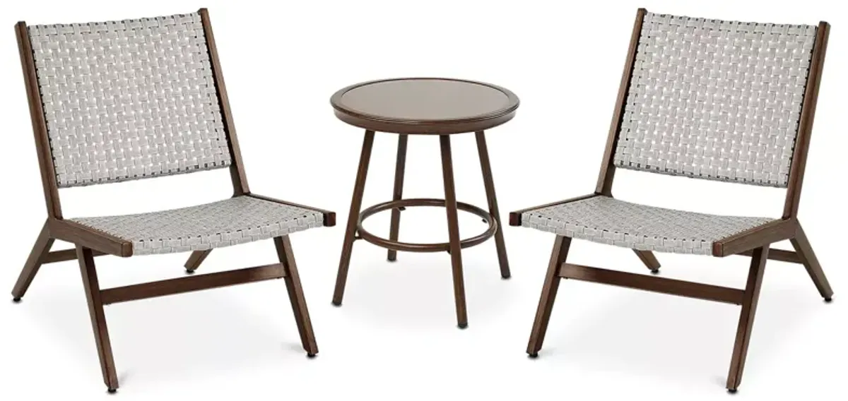 Sparrow & Wren Morrow 3 Piece Chair and Table Set