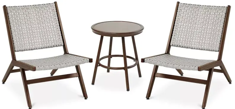 Sparrow & Wren Morrow 3 Piece Chair and Table Set