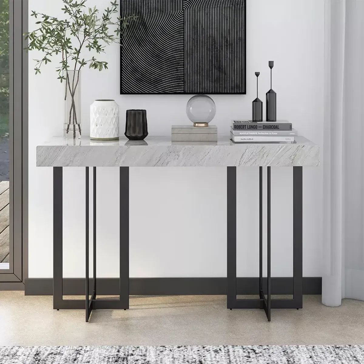 FURNITURE OF AMERICA Martine Console Table