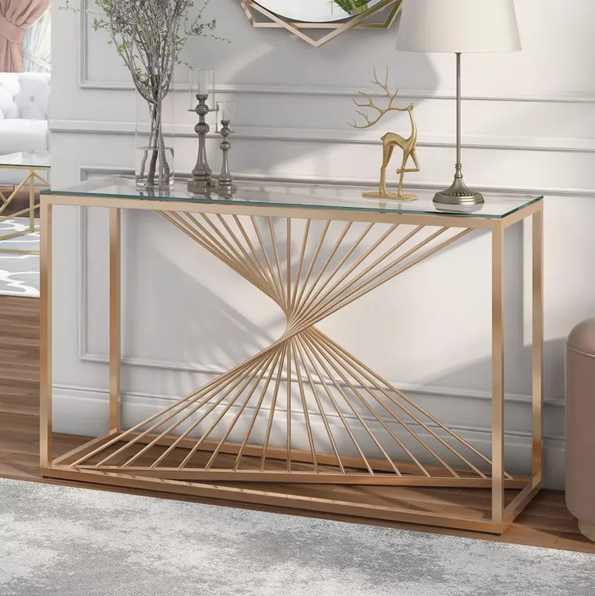 FURNITURE OF AMERICA Hailey Console Table