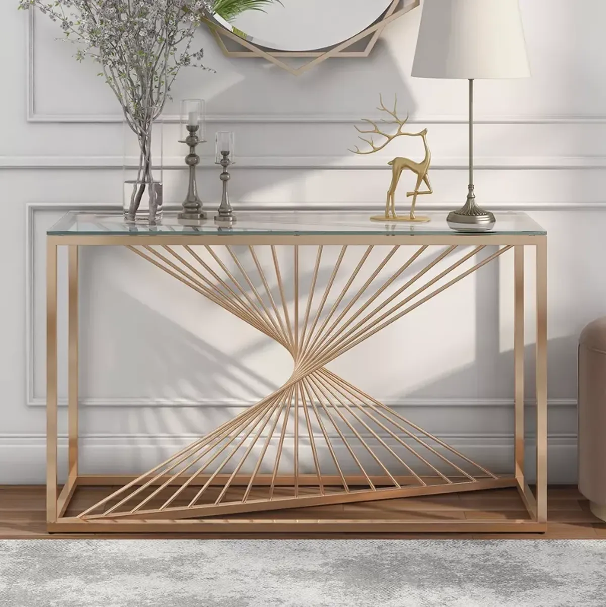 FURNITURE OF AMERICA Hailey Console Table