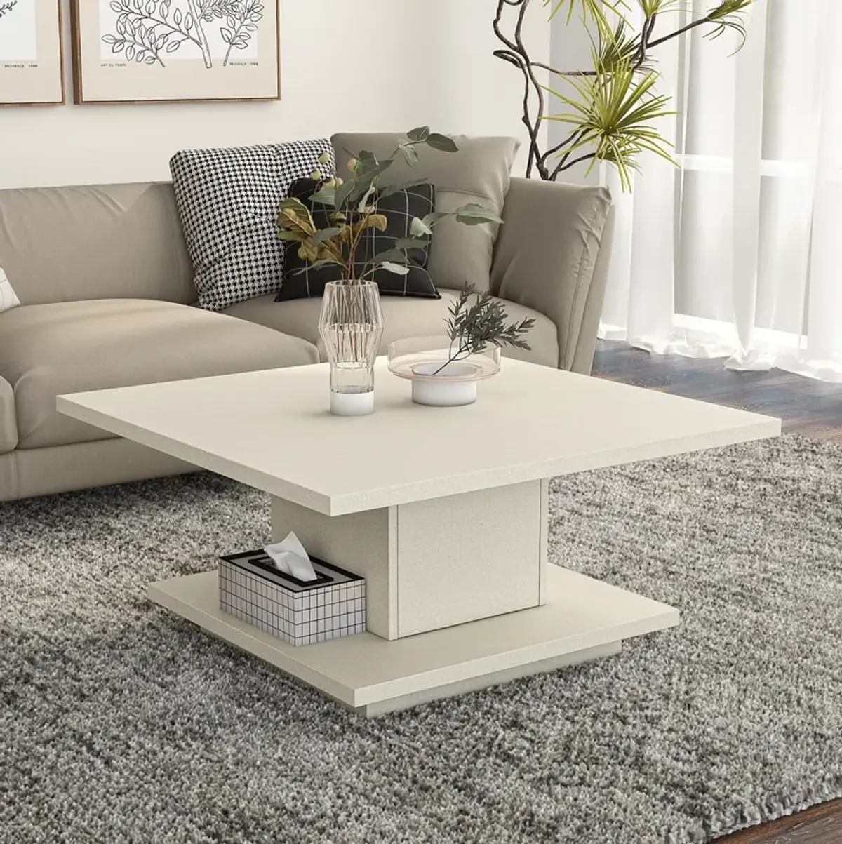 Furniture of America Pagoda Coffee Table