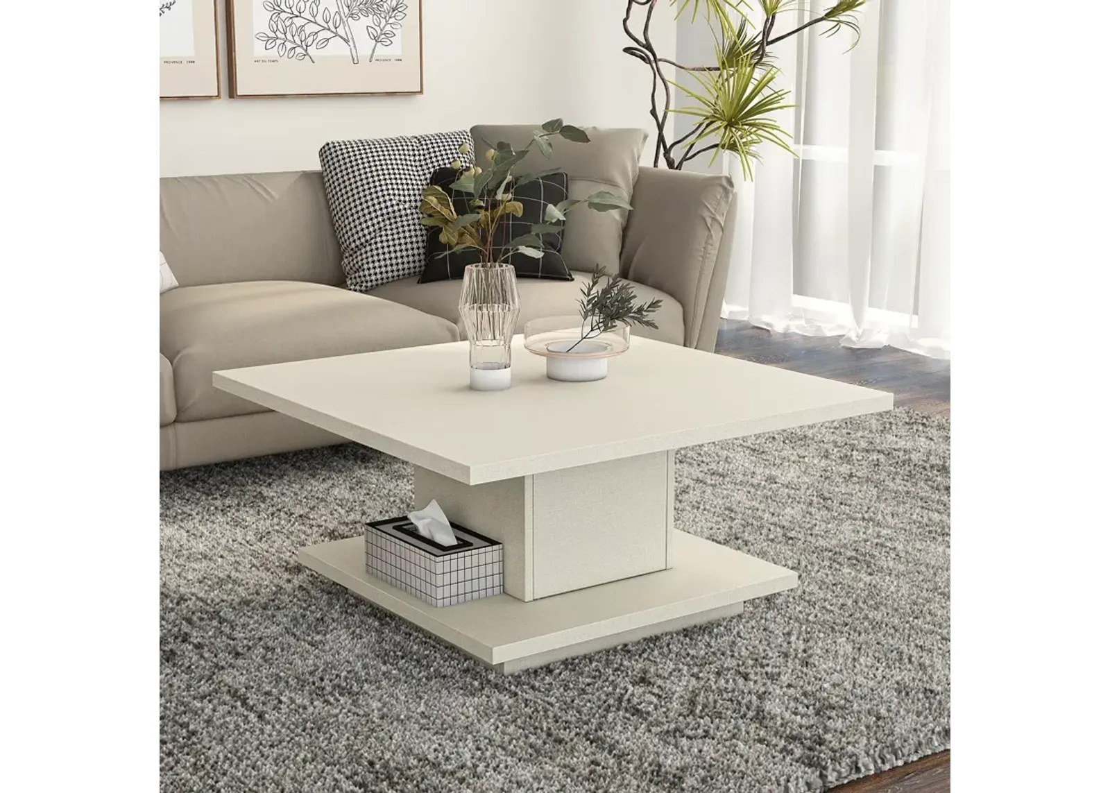 Furniture of America Pagoda Coffee Table