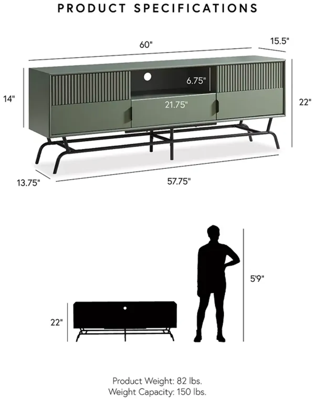 Furniture of America Lila TV Stand