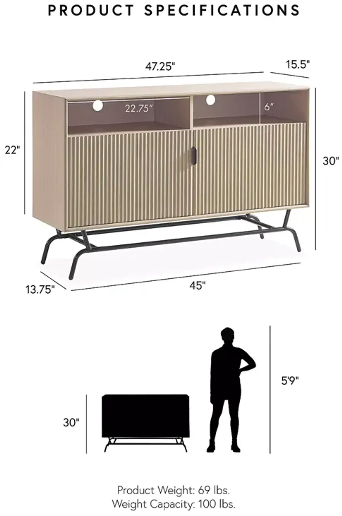 Furniture of America Lila Buffet