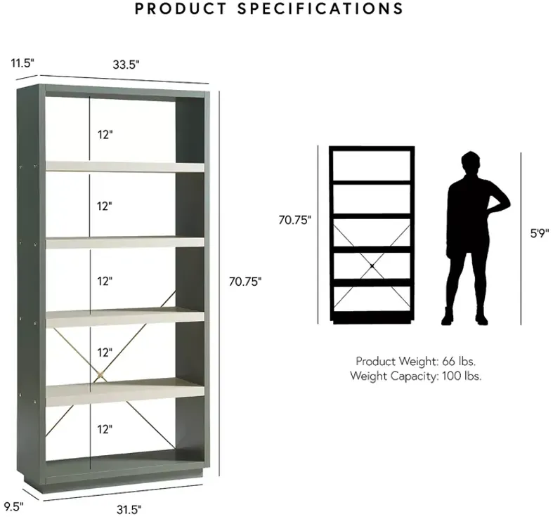 Furniture of America Stella Display Shelf