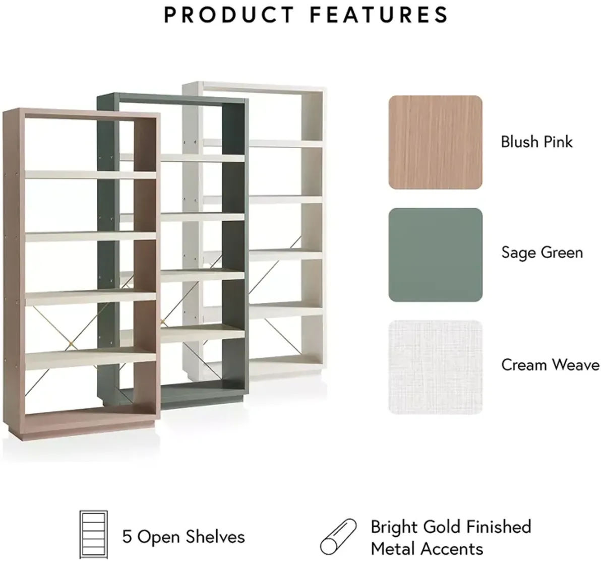 Furniture of America Stella Display Shelf