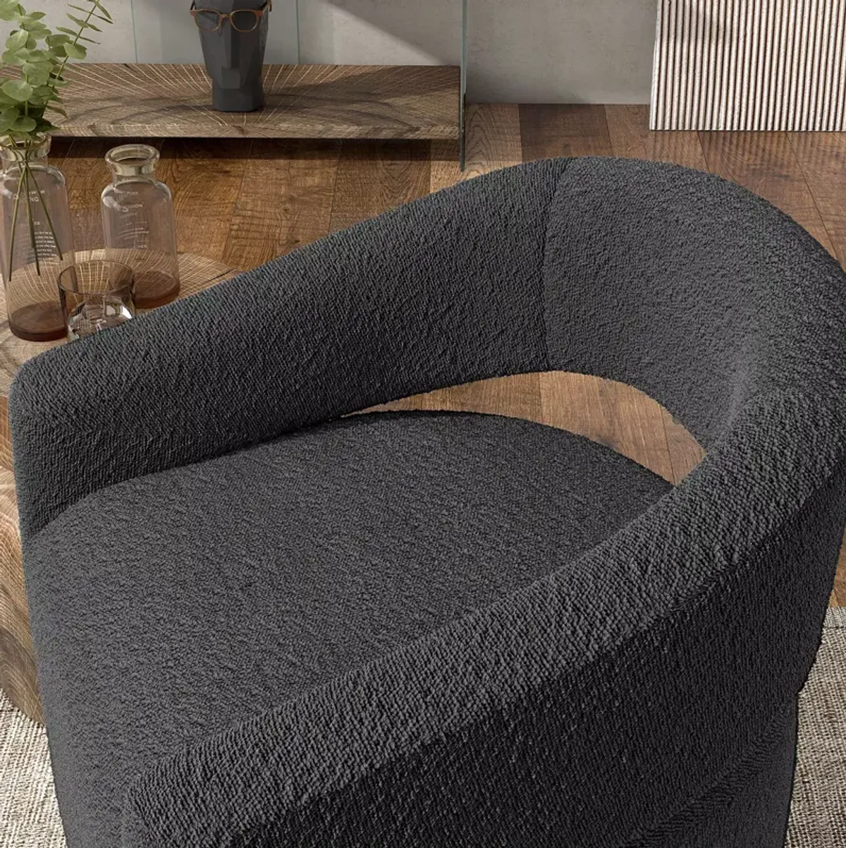 Furniture of America Miya Swivel Chair