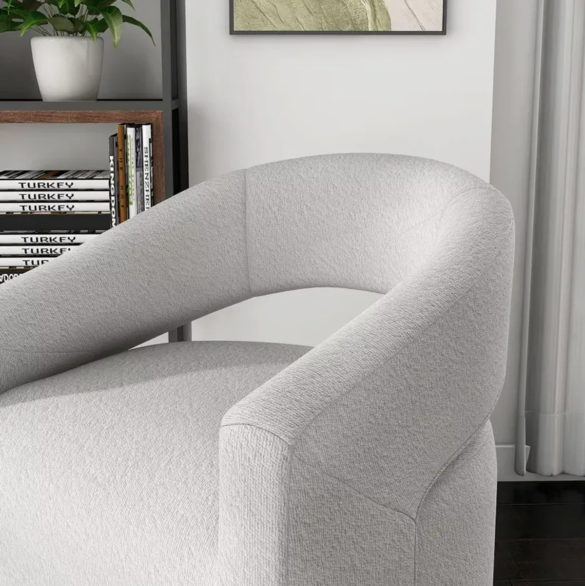 Furniture of America Miya Swivel Chair