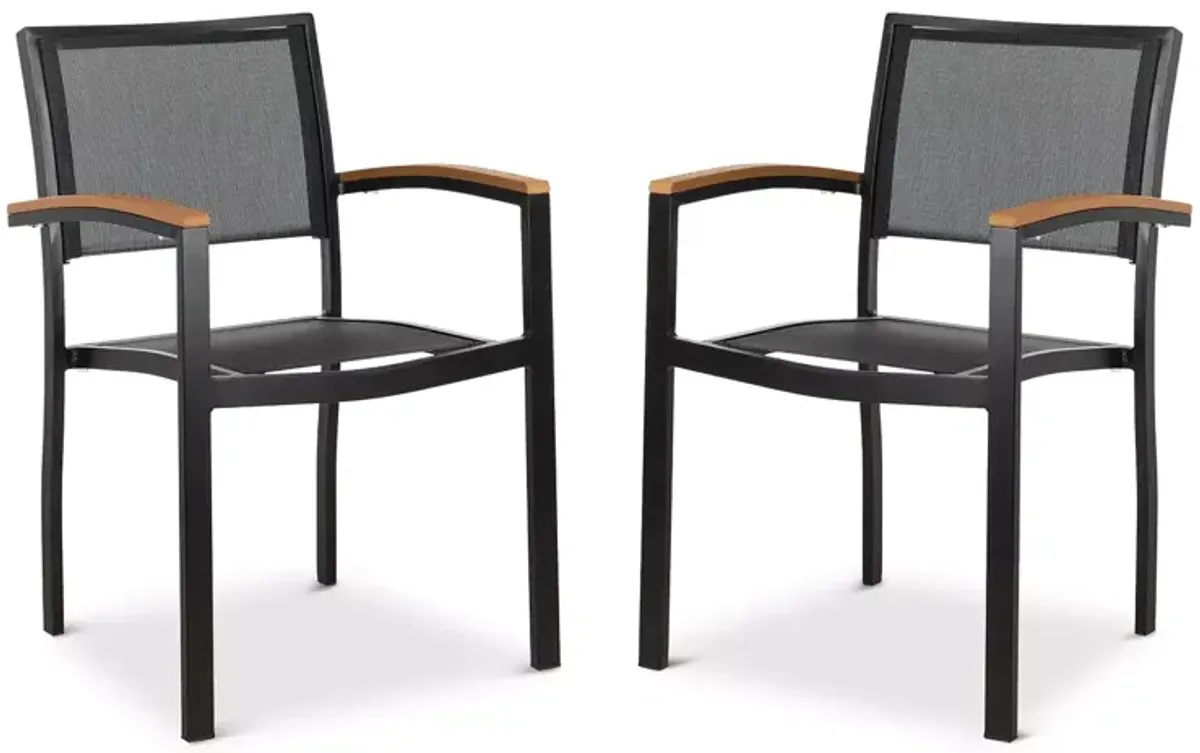 SAFAVIEH Kaelan Stackable Chairs, Set of 2