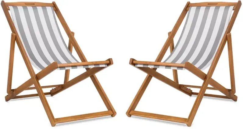 SAFAVIEH Loren Foldable Sling Chairs, Set of 2