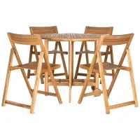 SAFAVIEH Kerman Table 5-Piece Indoor/Outdoor Dining Set