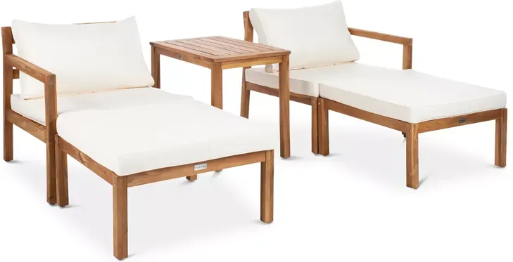 SAFAVIEH Pratia 5-Piece Indoor/Outdoor Seating Set