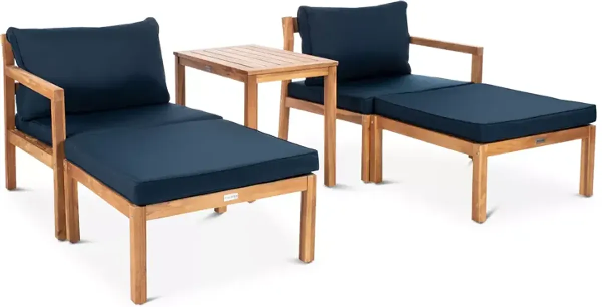 SAFAVIEH Pratia 5-Piece Indoor/Outdoor Seating Set