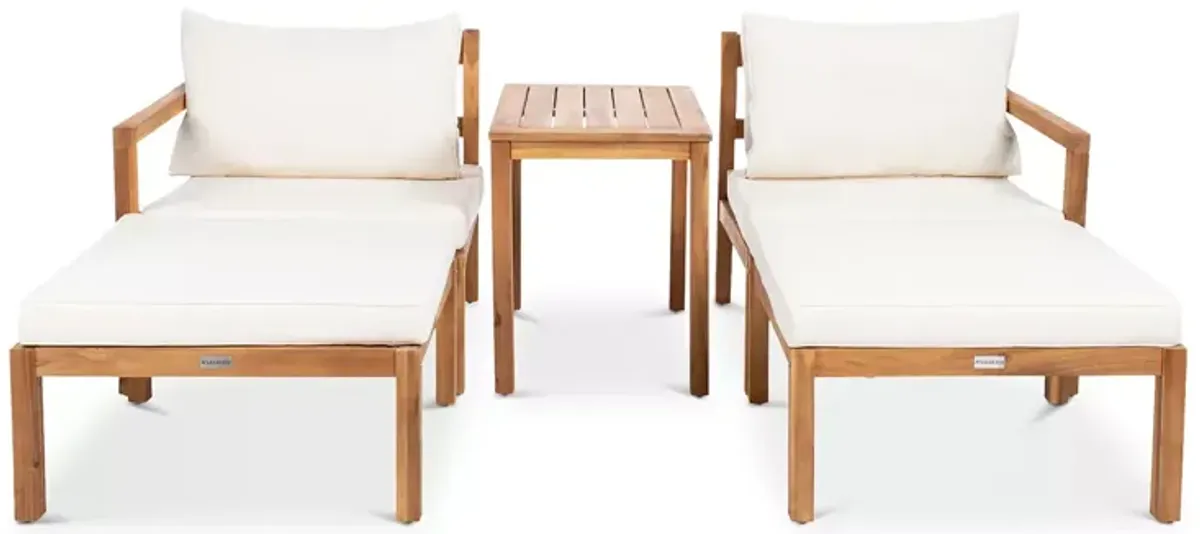 SAFAVIEH Pratia 5-Piece Indoor/Outdoor Seating Set