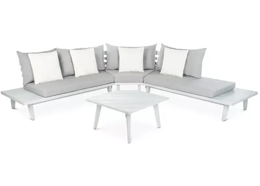 SAFAVIEH Lansen 4-Piece Corner Indoor/Outdoor Living Set