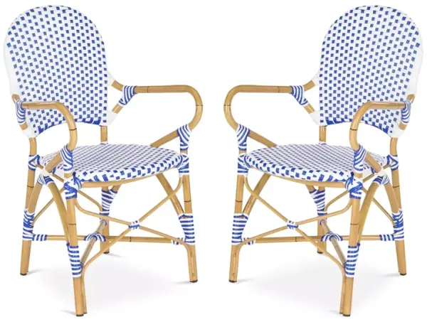 SAFAVIEH Hooper Indoor-Outdoor Stacking Arm Chair, Set of Two