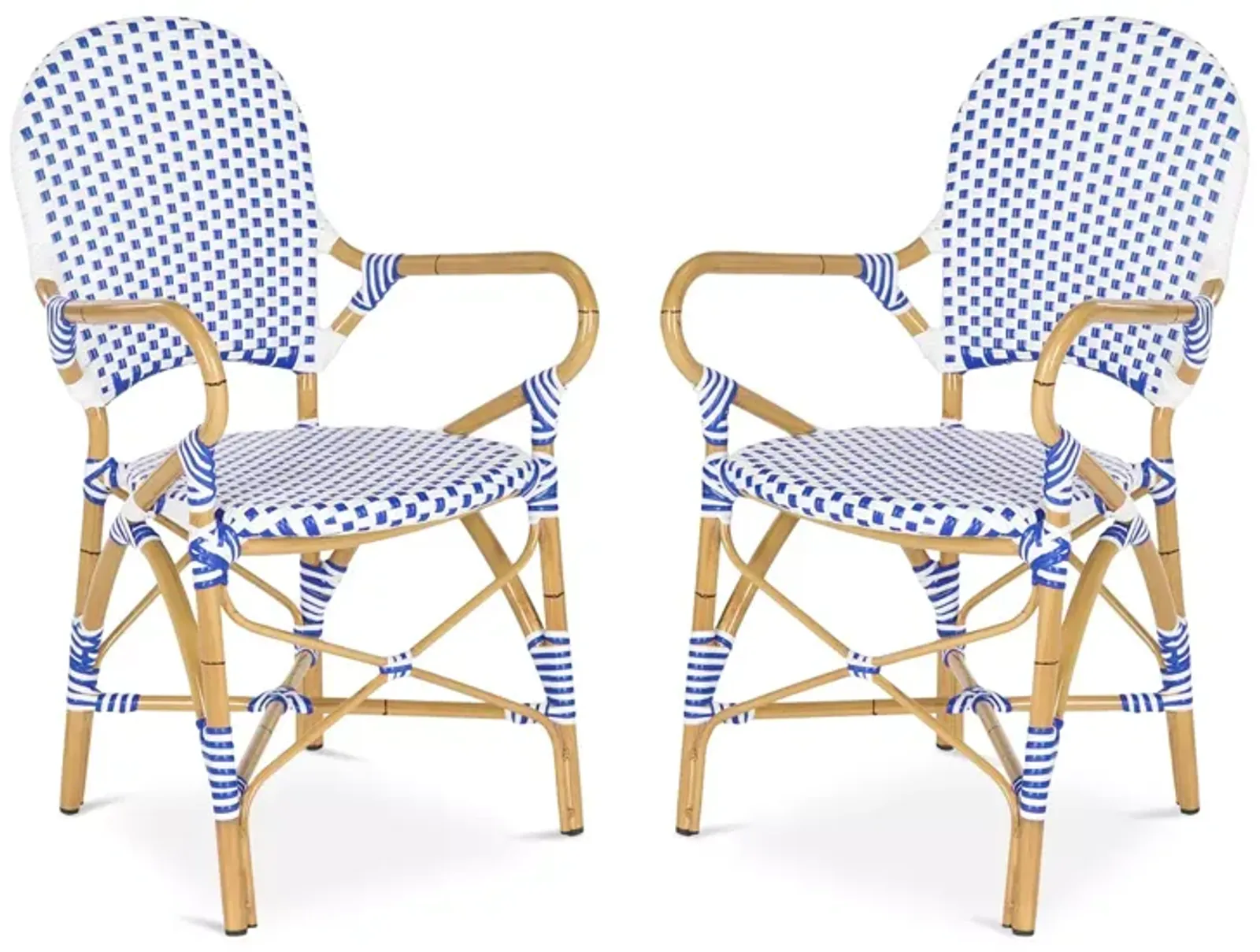 SAFAVIEH Hooper Indoor-Outdoor Stacking Arm Chair, Set of Two