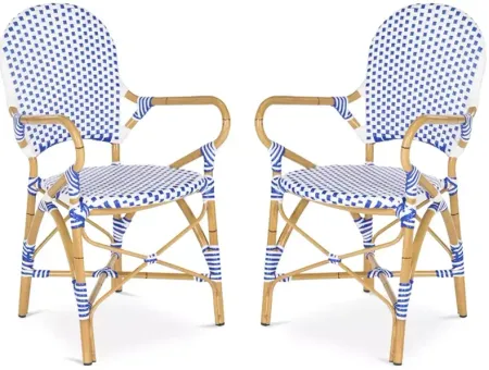 SAFAVIEH Hooper Indoor-Outdoor Stacking Arm Chair, Set of Two