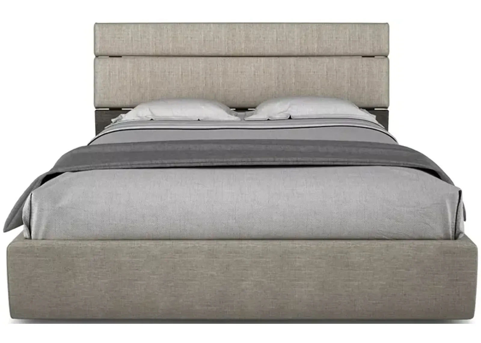 Huppe Plank Short Upholstered Platform Queen Bed