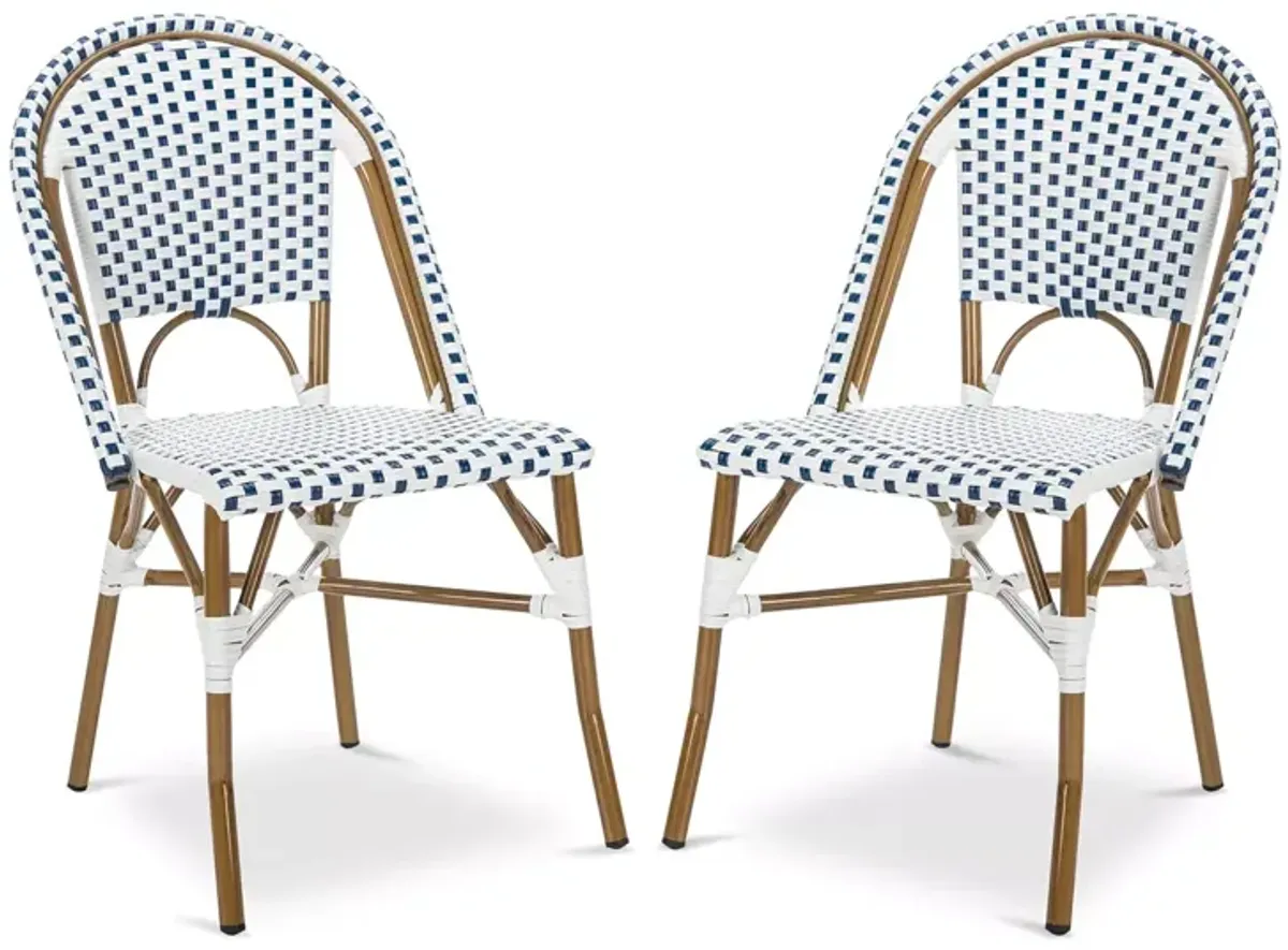 SAFAVIEH Salcha Indoor-Outdoor French Bistro Side Chair, Set of Two