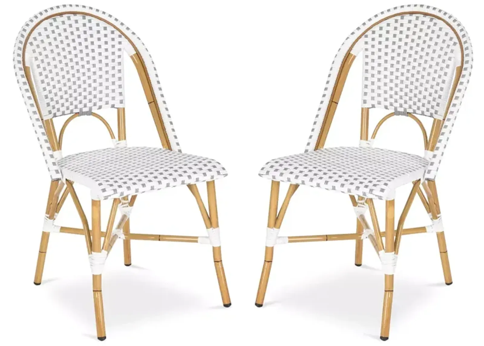 SAFAVIEH Salcha Indoor-Outdoor French Bistro Side Chair, Set of Two