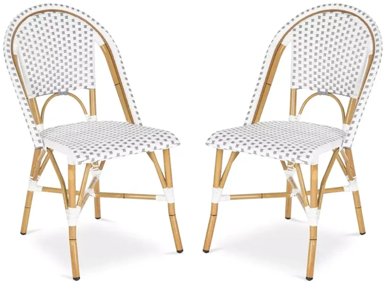 SAFAVIEH Salcha Indoor-Outdoor French Bistro Side Chair, Set of Two