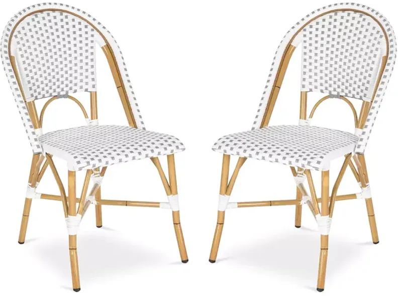 SAFAVIEH Salcha Indoor-Outdoor French Bistro Side Chair, Set of Two