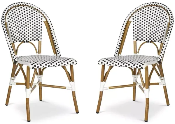 SAFAVIEH Salcha Indoor-Outdoor French Bistro Side Chair, Set of Two