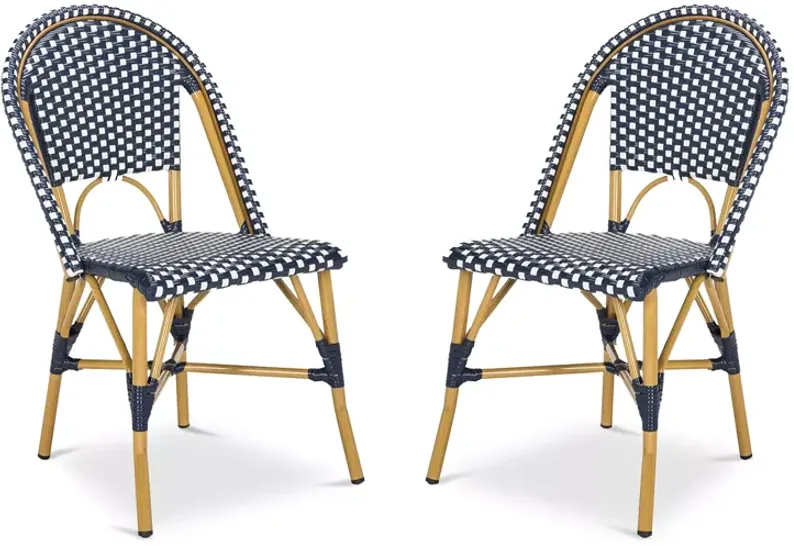 SAFAVIEH Salcha Indoor-Outdoor French Bistro Side Chair, Set of Two